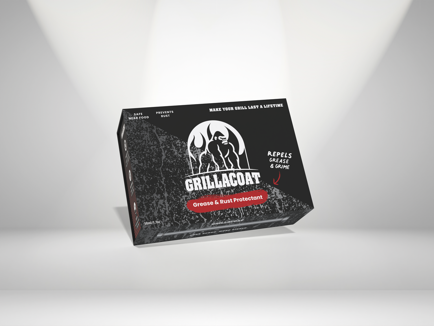Grillacoat BBQ protective coating product box - makes your grill last a lifetime