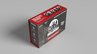 Grillacoat BBQ protective coating product packaging render - grill rust and grease protection kit